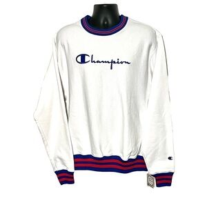 Y2K Champion Reverse Weave Crewneck Size Medium New With Tags White